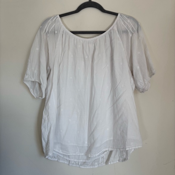 Lucky Brand White Eyelet Blouse - Picture 4 of 4